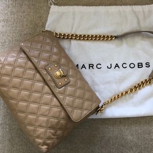 Marc Jacobs Beige Quilted Shoulder Bag